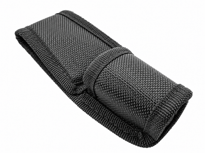 Nylon Flashlight Pepper Spray Multi Tool Belt Holder Open Bottom Black 1.75"