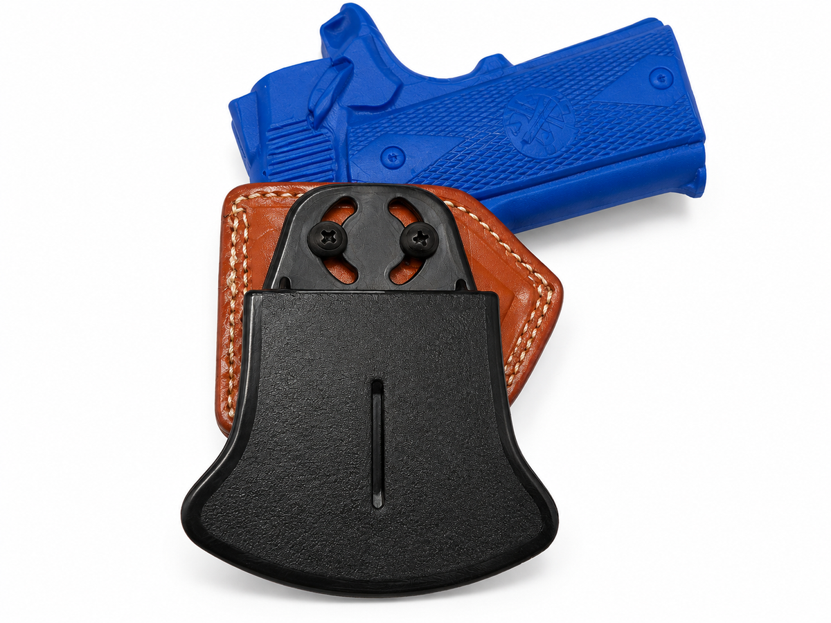 Leather OWB adjustable paddle holster for SPS Vista, black or brown, view 3
