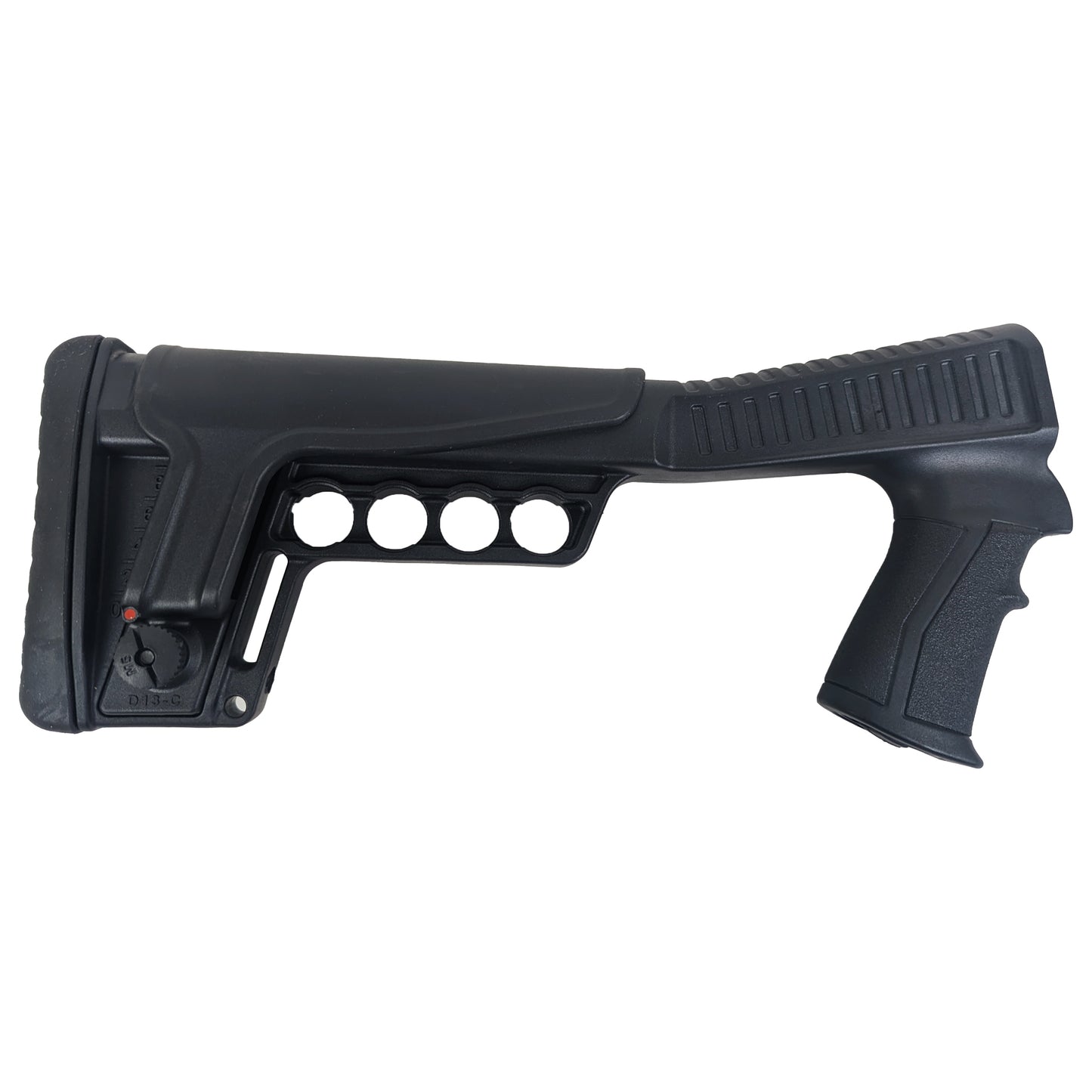 Emperor Arms SR5 Stock Buffer Polymer Black, Thumbhole