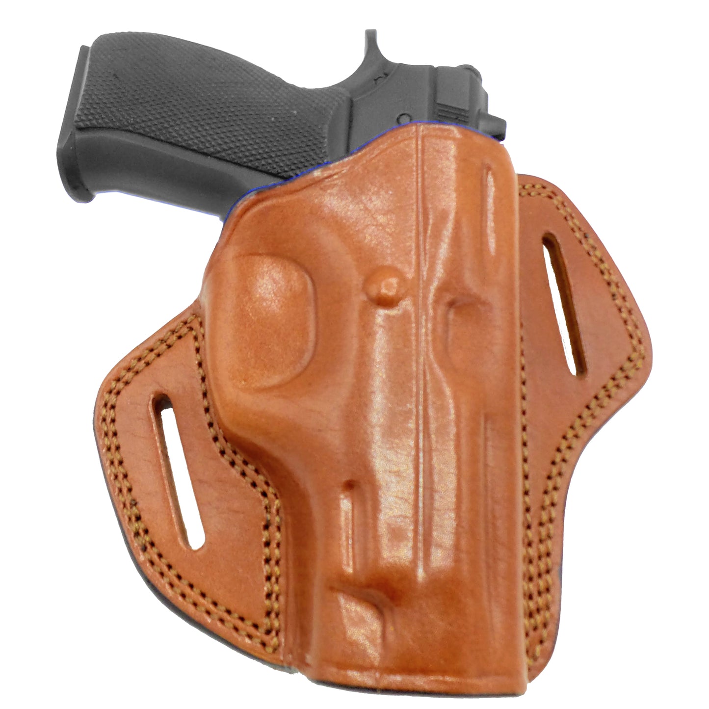 CZ 75D PCR Compact OWB Open Top Concealable Leather Belt Holster