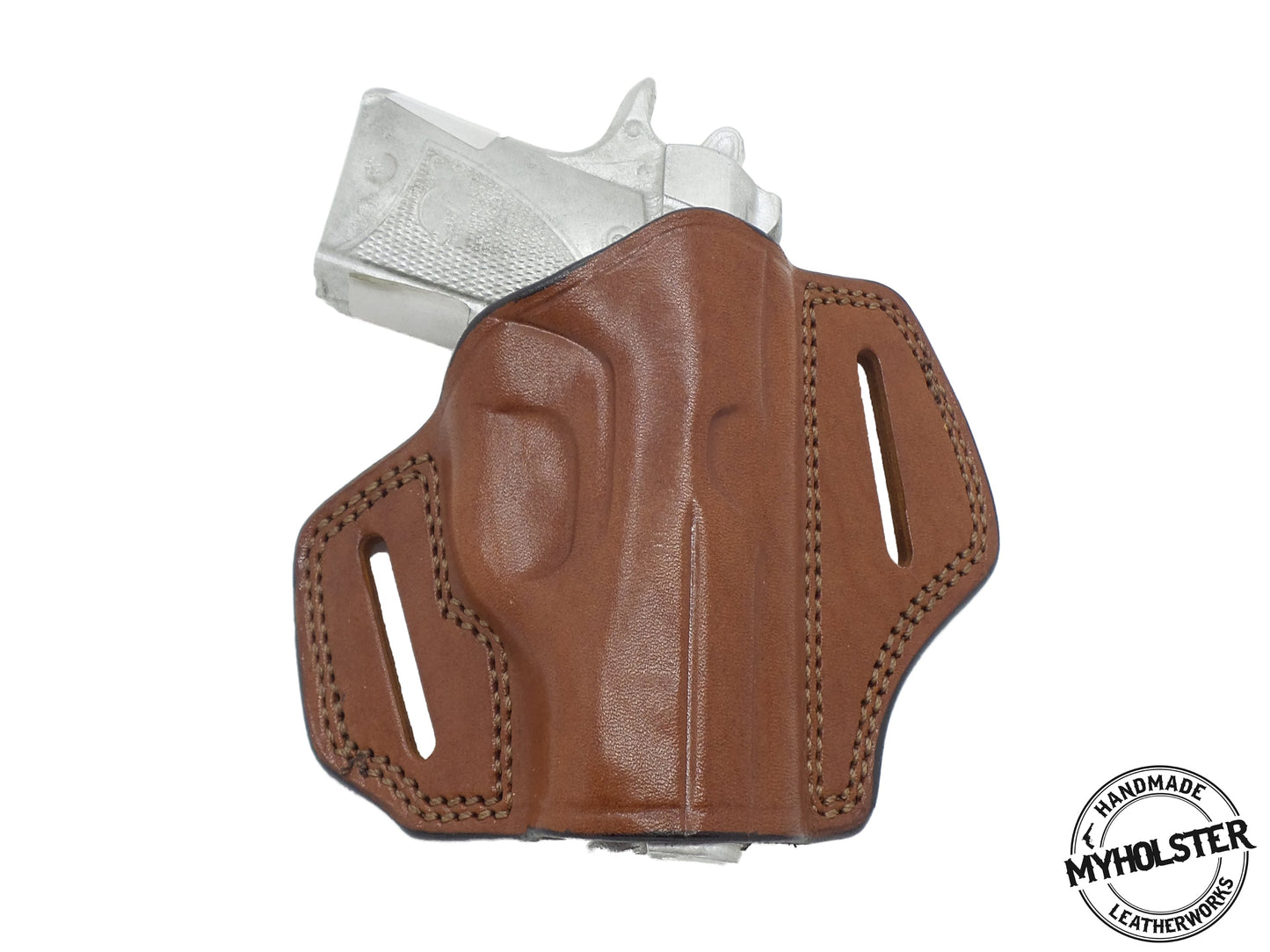 Springfield 911 9mm  Right Hand Open Top Leather Belt Holster