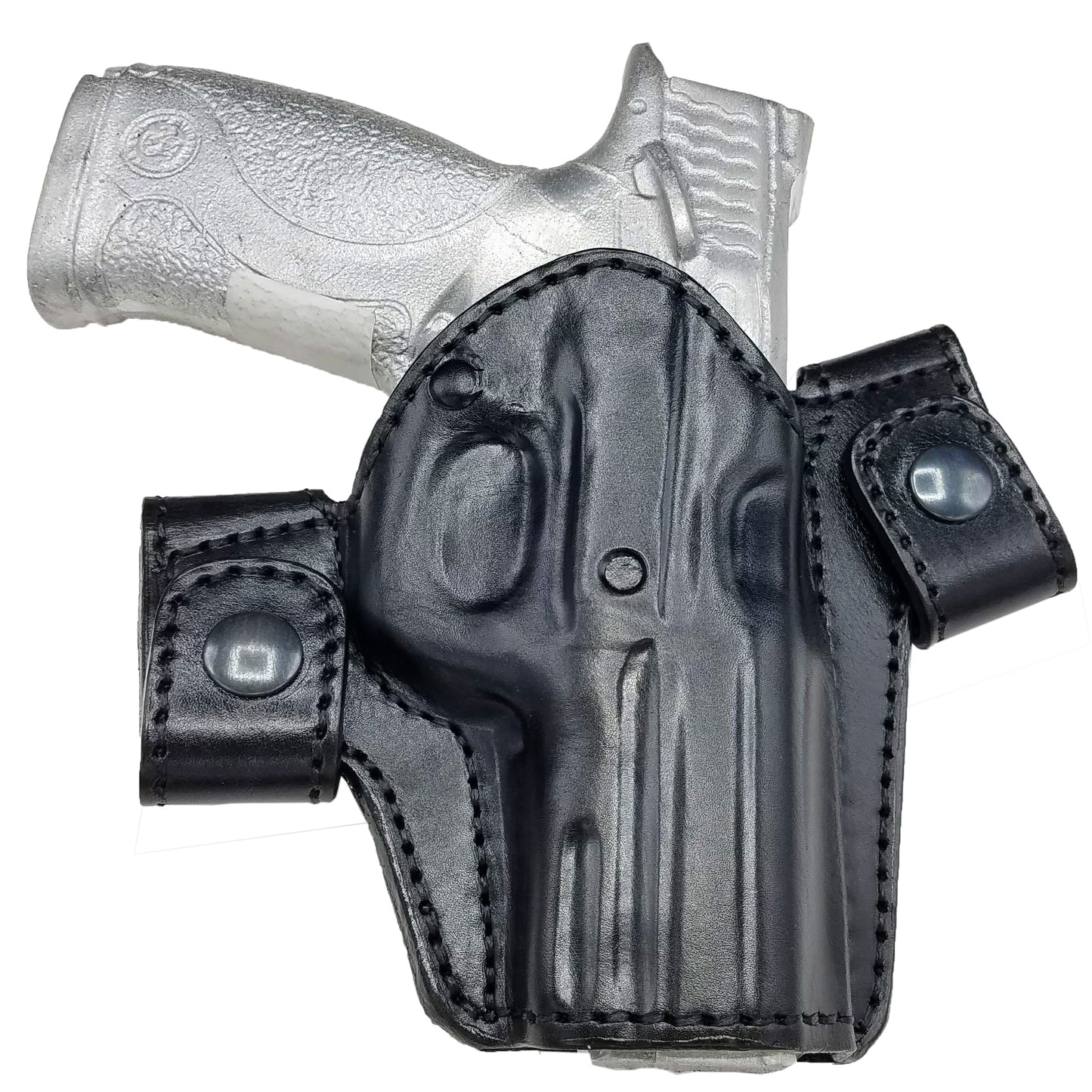 Glock 48 MOS OWB Snap-On Leather Open Top Holster