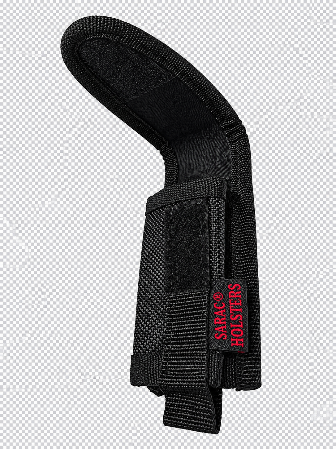 Nylon Flashlight Holder Pouch Tactical Belt Holster Hook Loop Black