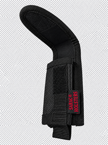 Nylon Flashlight Holder Pouch Tactical Belt Holster Hook Loop Black