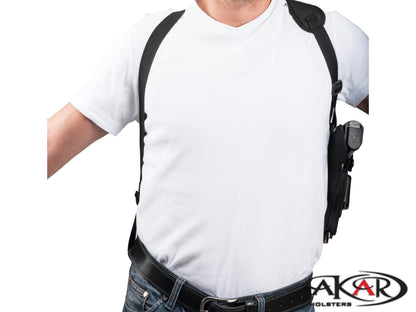 Vertical Shoulder Nylon Shoulder Holster Fits  Springfield 911 9mm