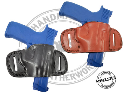 OWB Quick Draw Leather Belt Holster – Premium Cowhide for Secure & Fast Access Compatible W/ Sig Sauer P365