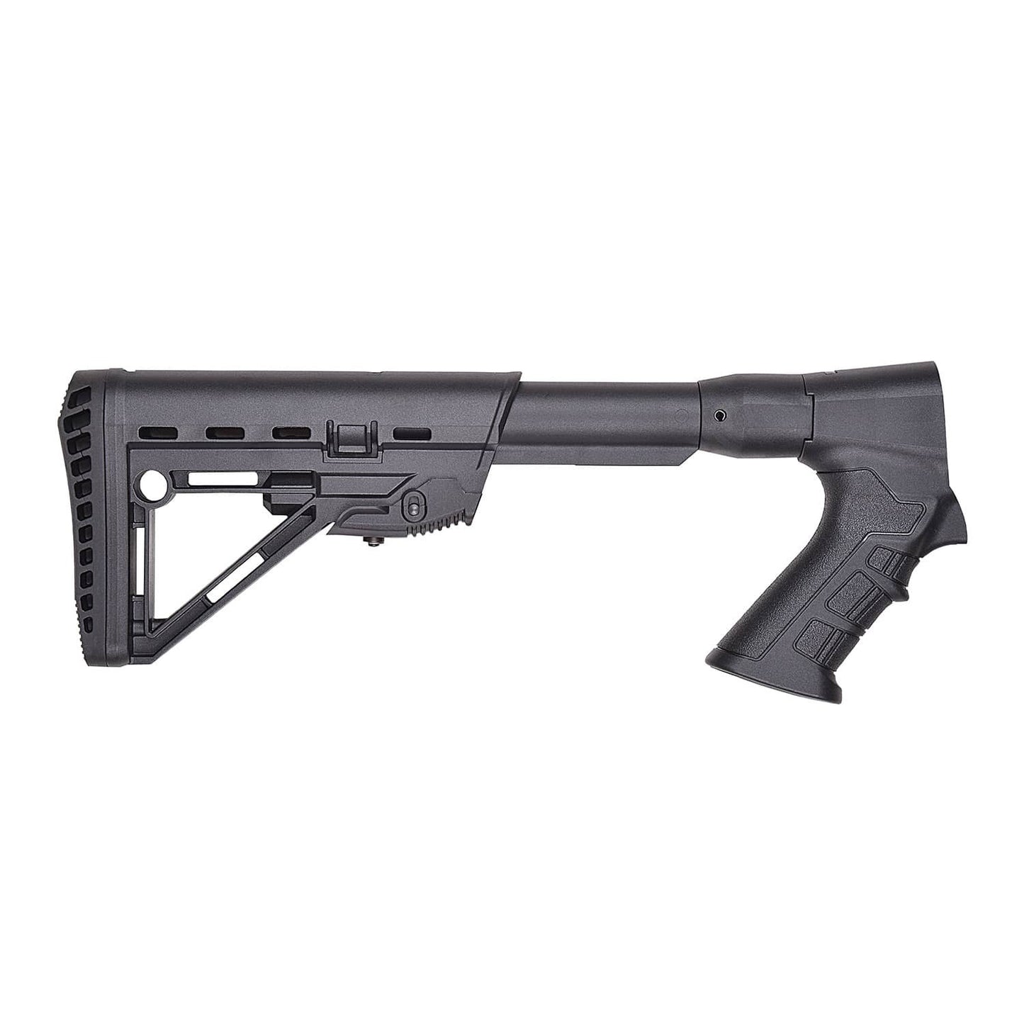 FIXED Tactical Buttstock with Pistol Grip for Universal, Adjustable, Collapsible Compatible with Emperor Arms Cobra12 Mag Fed Shotgun - Shortie