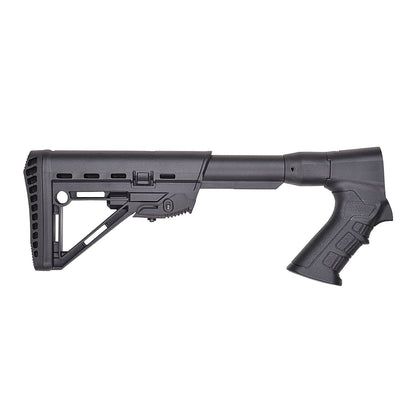 FIXED Tactical Buttstock with Pistol Grip for Universal, Adjustable, Collapsible Compatible with Emperor Arms Cobra12 Mag Fed Shotgun - Shortie