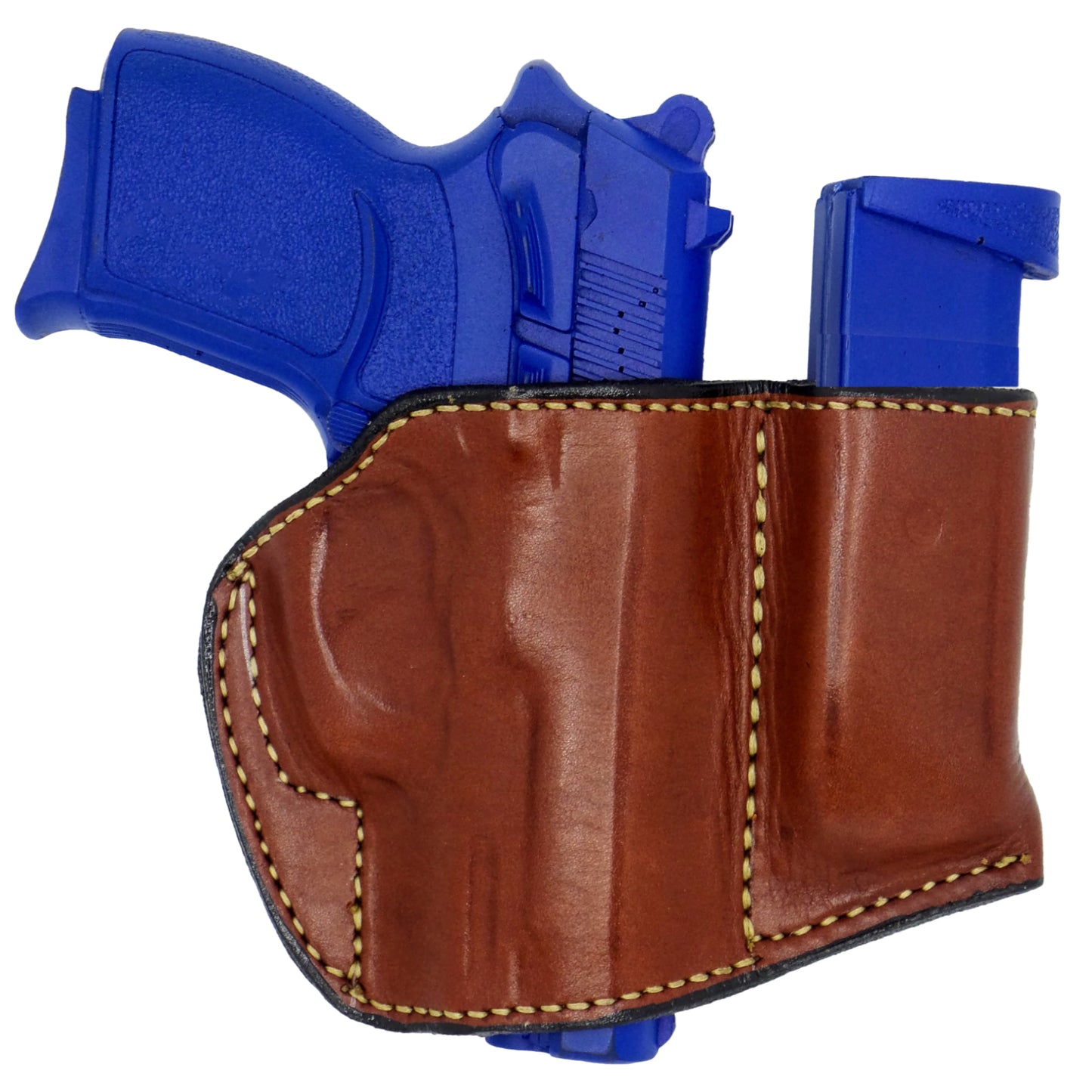 Glock 42 Holster and Mag Pouch Combo - OWB Leather Belt Holster