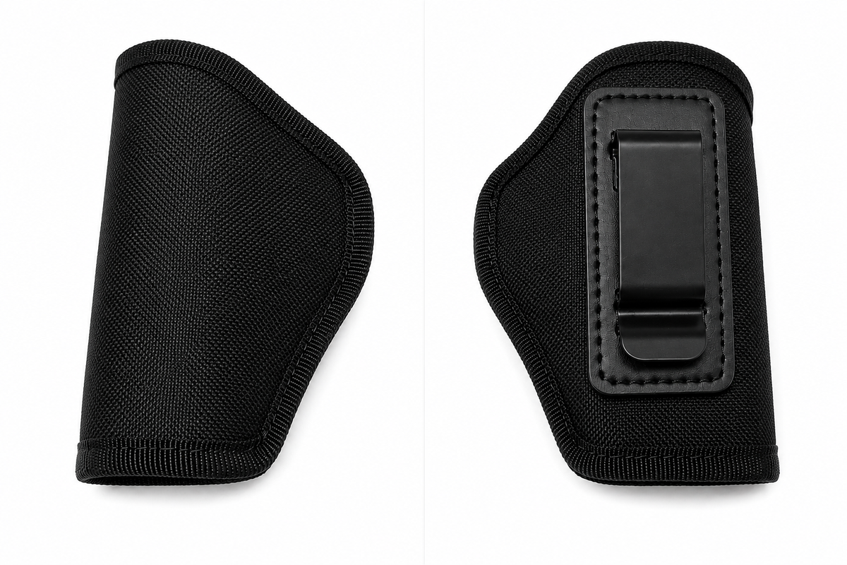 Left Hand IWB Nylon Pistol Holster Metal Belt Clip Concealed Carry Black Fits Glock 17 Gen 3