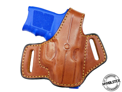 OWB Thumb Break Leather Belt Holster Fits Kimber CDS9