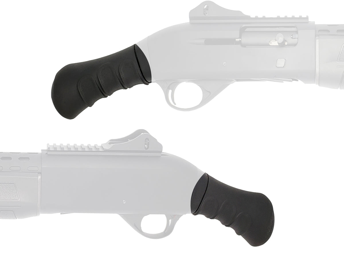 Black rubber birds head shotgun grip for Winchester SXP Camp / Field variants, view 2