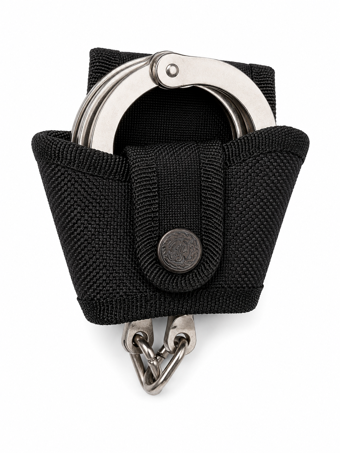 Nylon Handcuff Pouch Duty Belt Cuff Holder Snap Closure Fits 2" Belt Black