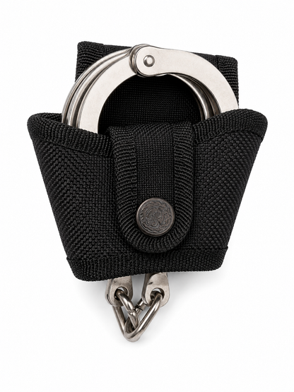 Nylon Handcuff Pouch Duty Belt Cuff Holder Snap Closure Fits 2" Belt Black