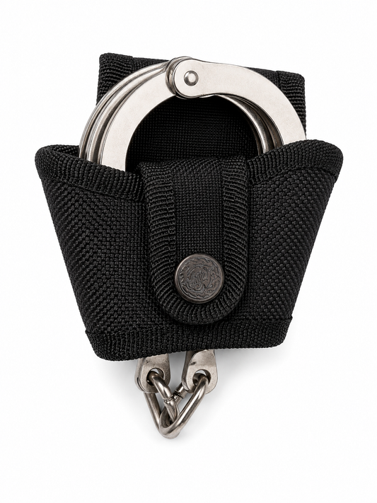 Nylon Handcuff Pouch Duty Belt Cuff Holder Snap Closure Fits 2" Belt Black