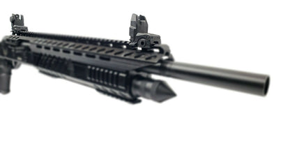 Flip-Up Iron Sights for Picatinny and Weaver Rails - Front & Rear Sights Compatible with Dickinson Arms XX3T2 COMMANDO 12GA