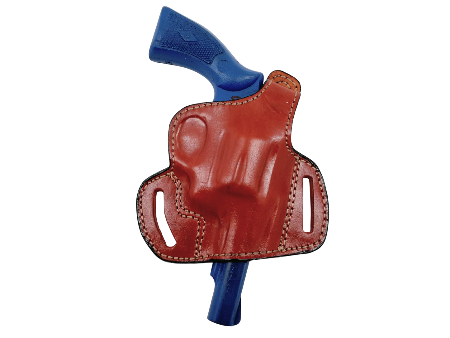 Thumb Break Leather Belt Holster – Premium Cowhide Fits .38 Special revolver (3")