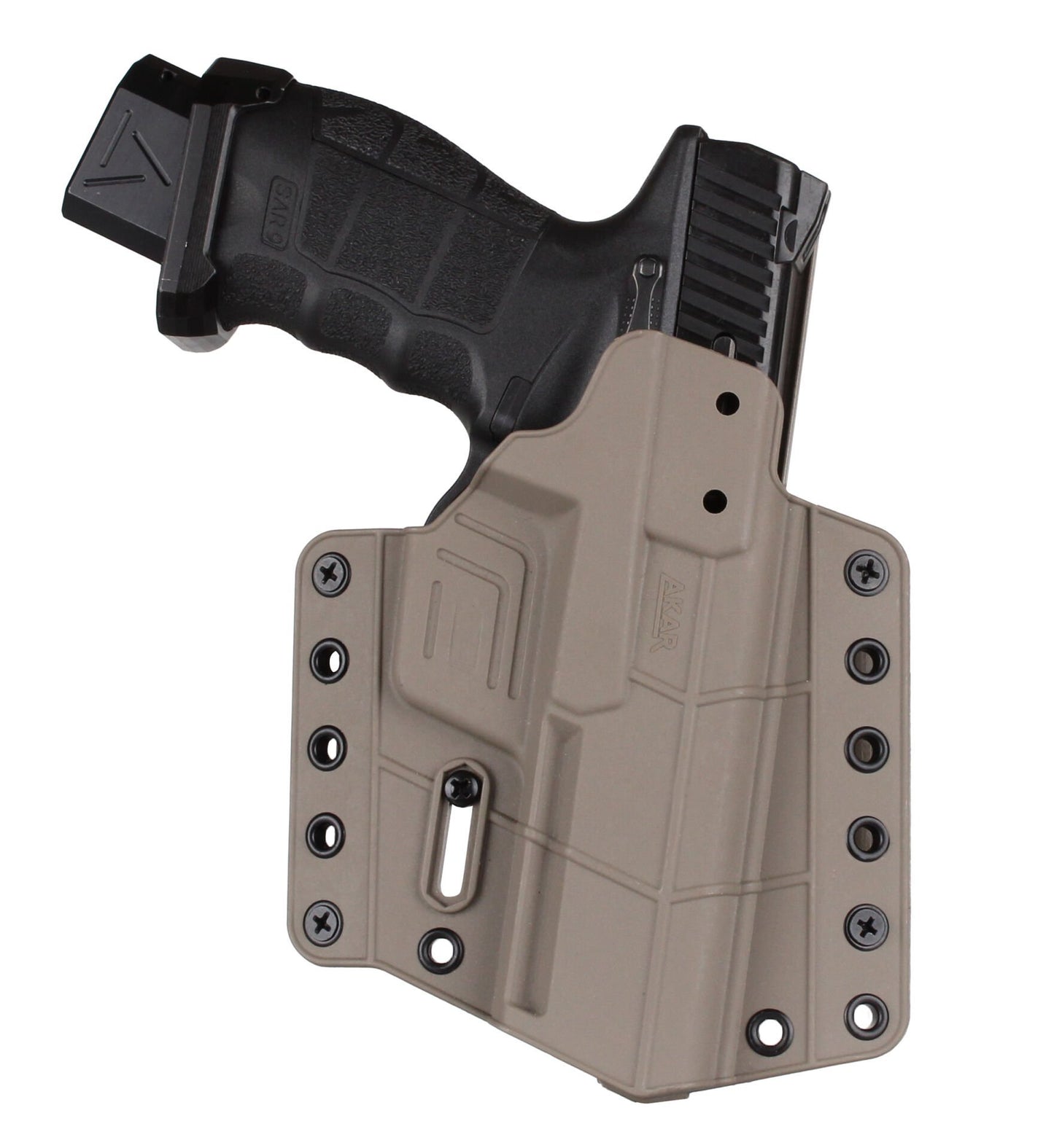 Polimer Series Closed System Locked Level 2 Holster - Original Design, adjustable Tension Compatible with Canik series: TP9DA, TP9SA MOD 2, TP9SF, TP9SF ELITE-S, TP9SA, Combat, Mete, and Mete-S