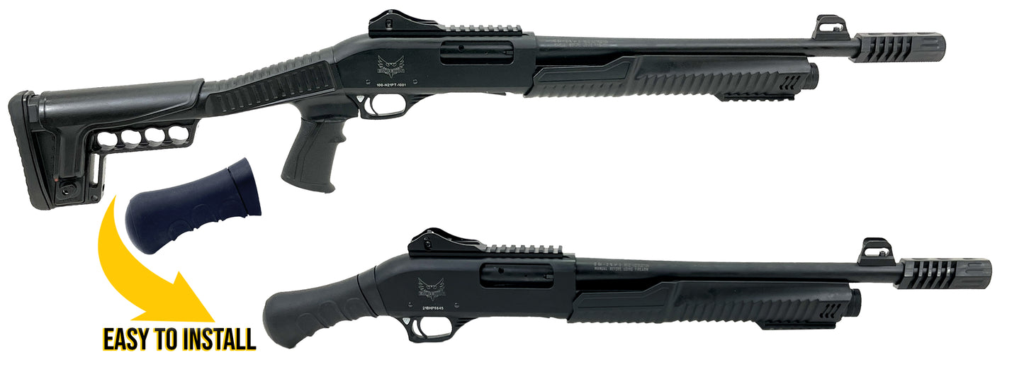 Winchester SXP Defender Pump-Action Shotgun | Raptor Birds Head Furniture Kit, FOREND & GRIP Wooden Effect|coated STYLE2