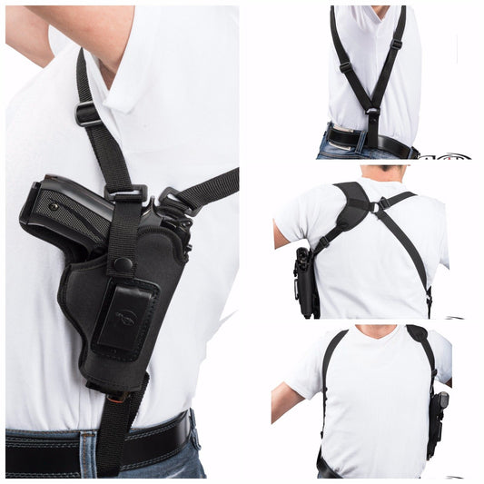 Vertical Carry Shoulder Holster , Nylon Holster, Thumb Break Compatible w/ FN Reflex