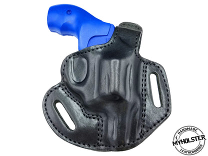 OWB Thumb Break Leather Belt Holster Fits Smith & Wesson 642
