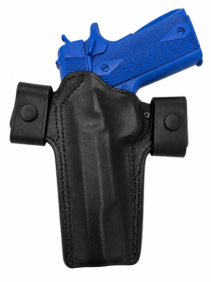 Leather OWB snap belt loop holster for SPS Vista, black or brown, view 2