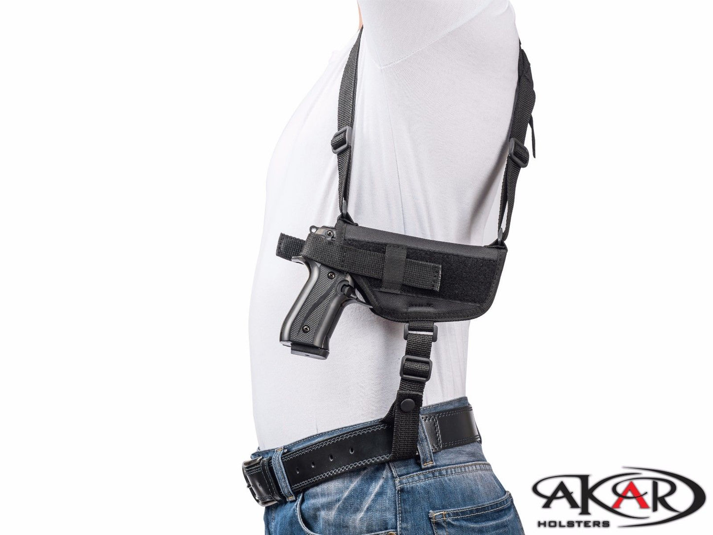 Horizontal Shoulder Holster with Double Magazine Pouch Right-Hand Fits SAR USA SAR9