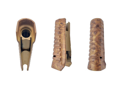 Raptor Birds Head Furniture Kit - Faux Wood-Grain Forend & Grip Set For ATA Arms Etro FDE 12 Gauge
