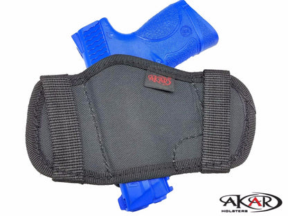 Open-top molded nylon belt slide holster – OWB carry – right-hand draw – compatible w/ Sig Sauer P365