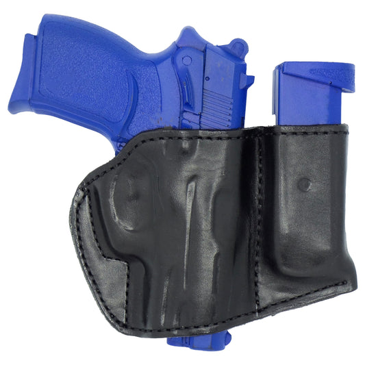 Glock 42 Holster and Mag Pouch Combo - OWB Leather Belt Holster