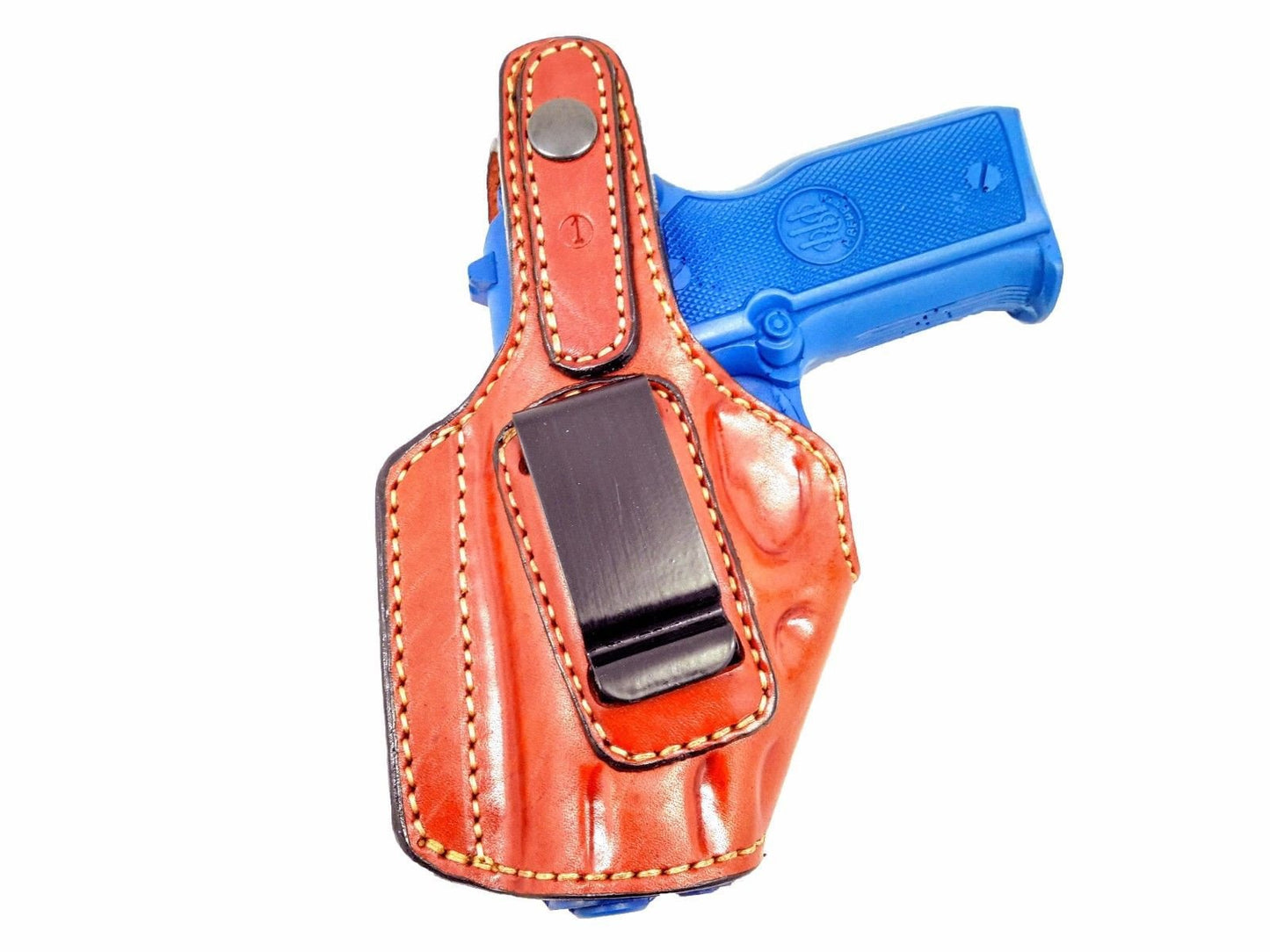 Leather IWB Holster – Middle of Back (MOB) Concealed Carry, Right Hand Fits Shadow Systems MR920