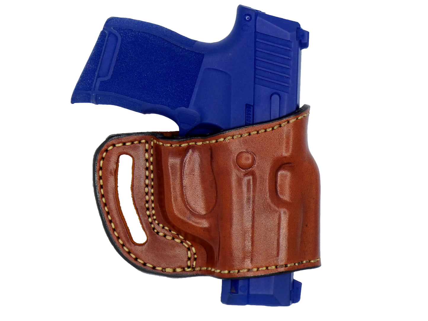 OWB Yaqui Slide Leather Belt Holster – Premium Cowhide | Open-Muzzle Design Compatible w/ Smith & Wesson M&P  M2.0 9,40 4.25"