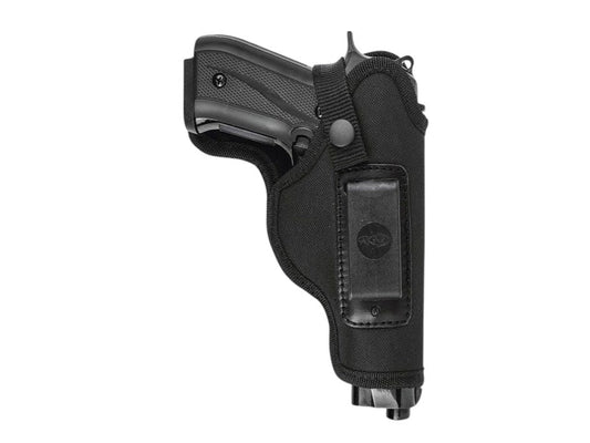 Right-Hand Nylon IWB/OWB Holster – Concealed Carry Thumb-Snap Retention Fits Smith & Wesson M&P Shield Plus (9mm, .45)