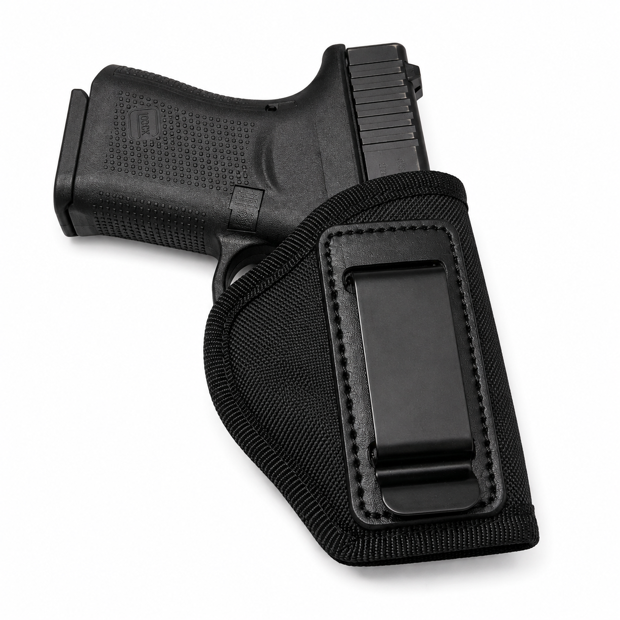 IWB Nylon Pistol Holster Inside Waistband Metal Belt Clip Concealed Carry Black STI Shadow