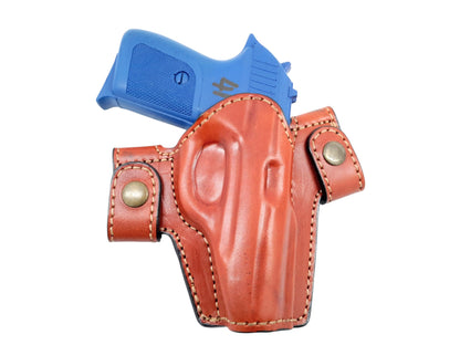 OWB Snap-On Leather Open Top Holster Compatible w/ Walther PPK/S