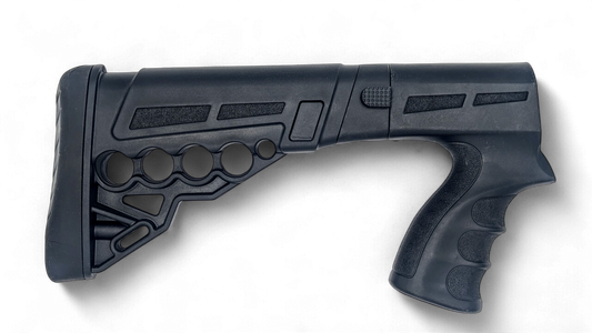 Folding Tactical Buttstock with Pistol Grip Customizable. Length Adjustments, Collapsible Compatible with Escort PS 12GA