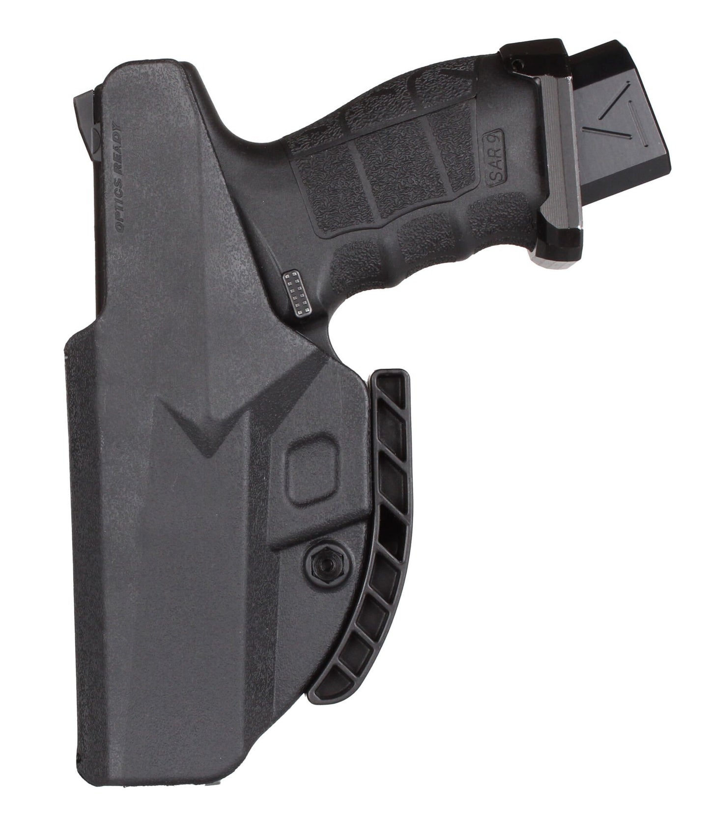 IWB Holster Custom Fit, Optics Ready, Concealment Wing, Adjustable Angle Fork - Compatible with Sarsılmaz SAR9