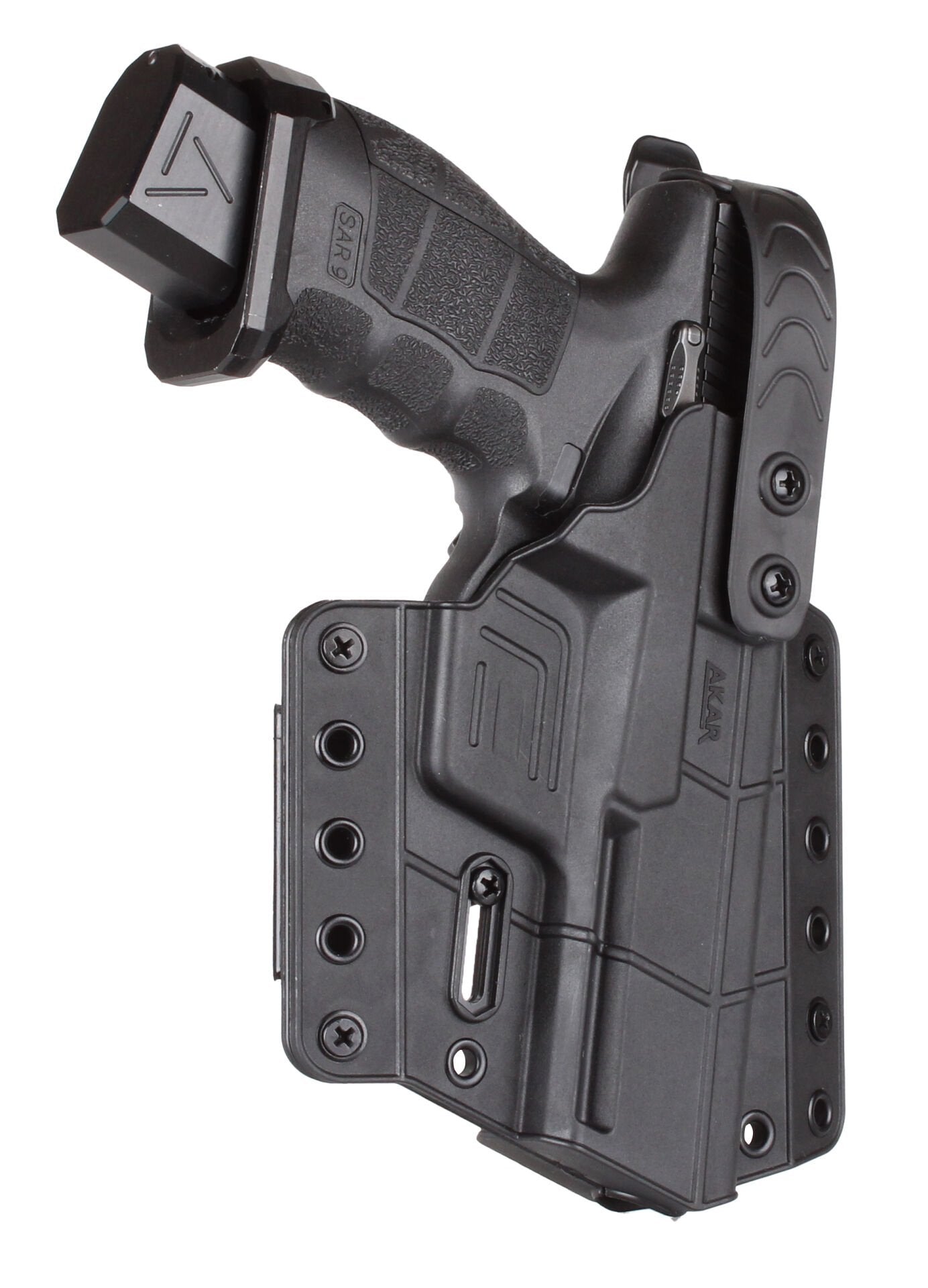 Level 2 OWB Holster Compatible with TP9DA, TP9SA MOD.2, TP9SF, TP9SF ELITE-S, TP9SA, TP9 COMBAT, TP9 MeteS, Outside Waistband Carry Holster with Retention