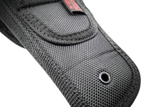 Quick‑Draw OWB Belt Holster – Right‑Hand, Black Nylon, Hook & Loop Lid, Compatible W/ Raven Arms P25 MP25