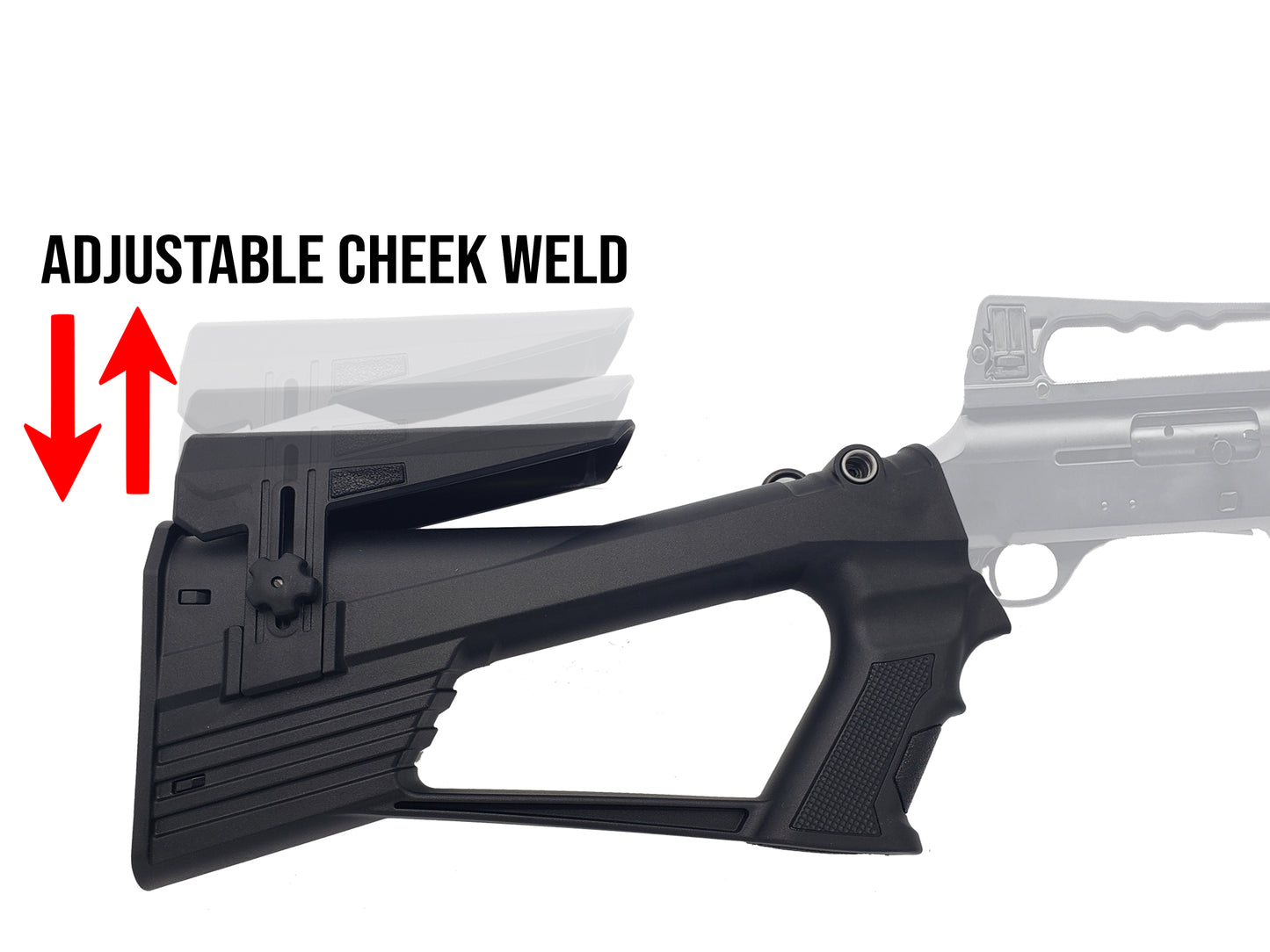 TR RZ17 Cheek Rest Stock Buffer Polymer Black | Style 1