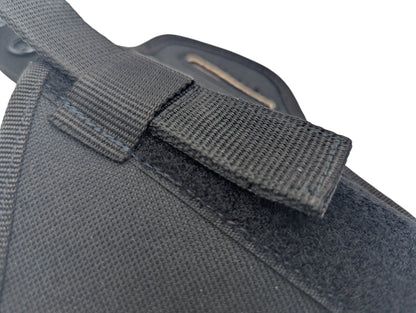 Right-Handed Semi-Molded Pancake Belt Holster with Adjustable Thumb Break Compatible w/ Walther PK380