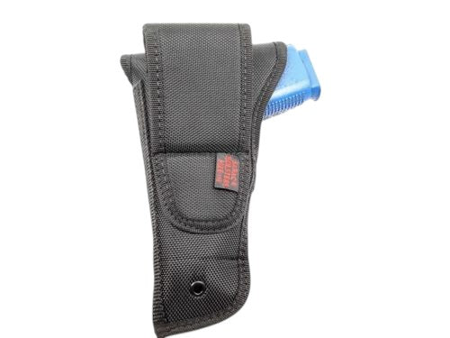 Quick‑Draw OWB Belt Holster – Right‑Hand, Black Nylon, Hook & Loop Lid, Compatible W/ Raven Arms P25 MP25