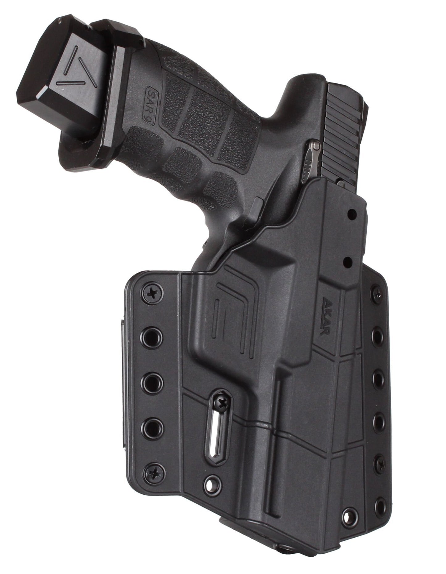 Polimer Series Closed System Locked Level 2 Holster - Original Design, adjustable Tension Compatible with Canik series: TP9DA, TP9SA MOD 2, TP9SF, TP9SF ELITE-S, TP9SA, Combat, Mete, and Mete-S