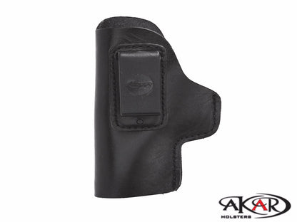 IWB CCW leather Holster LH Inside-the-Pants Clip-On Compatible with TriStar C-100 9mm