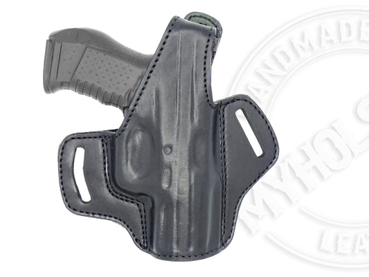 HK45 COMPACT OWB Thumb Break Leather Belt Holster - Choose your Color & Hand
