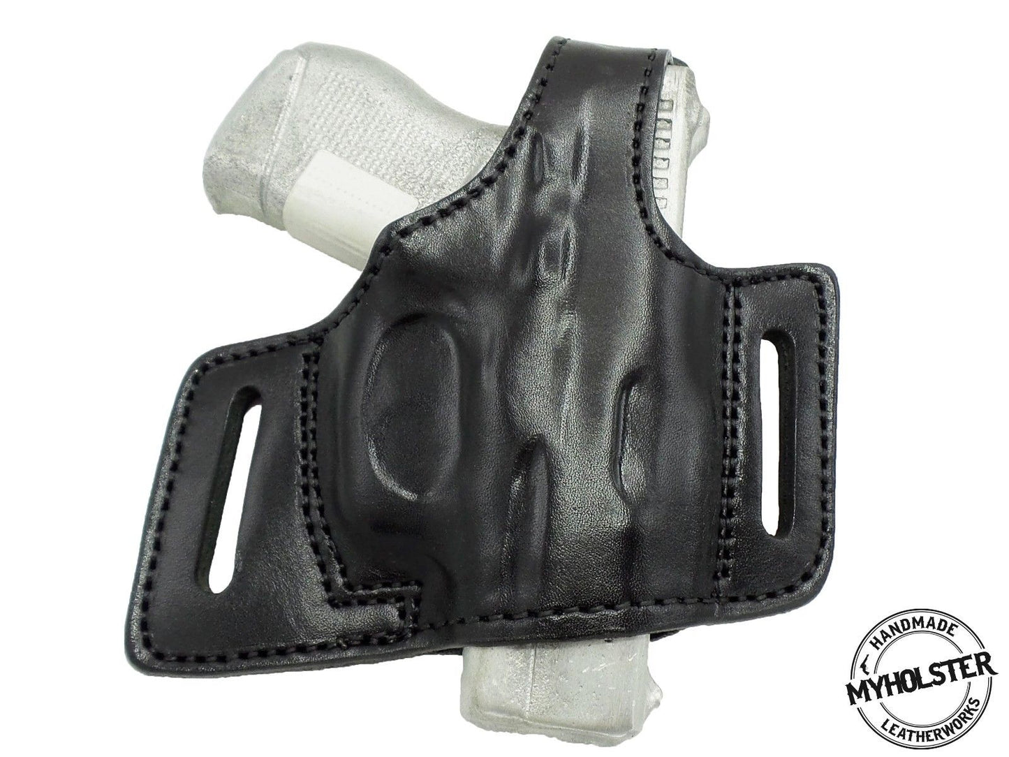 Smith & Wesson CS9 Chiefs Special 9mm  OWB Pancake Style Right Hand W/ Thumb Break Belt Holster
