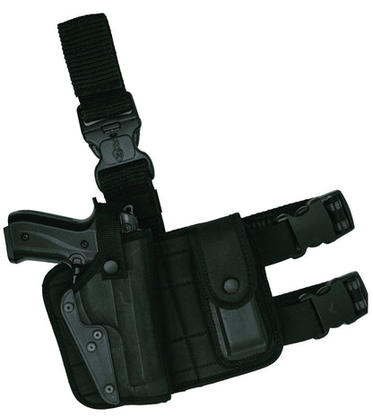 Right Hand Tactical Drop Leg Thigh Holster with Magazine Pouch Compatible w/ Springfield Armory XDM 40 S&W 4.5"