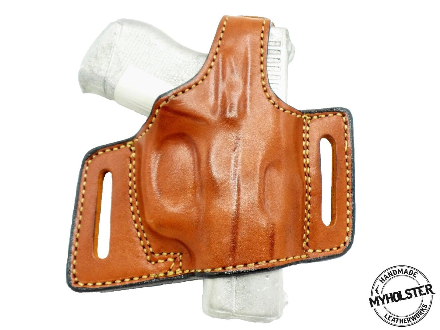 Smith & Wesson CS9 Chiefs Special 9mm  OWB Pancake Style Right Hand W/ Thumb Break Belt Holster