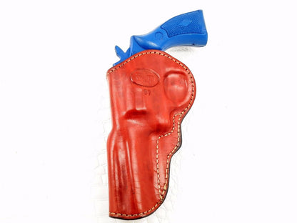 IWB Inside the Waistband Leather Belt Holster – Premium Cowhide Fits .38 Special revolver (3")