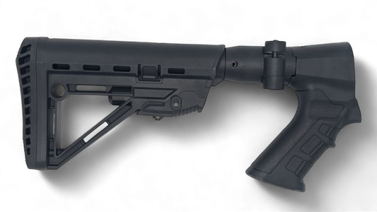 Folding Tactical Buttstock with Pistol Grip for Universal, Adjustable, Collapsible Compatible with Emperor Arms Cobra12 Shortie